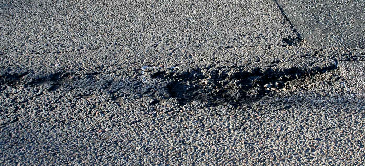 Another pothole in Pevensey Bay.