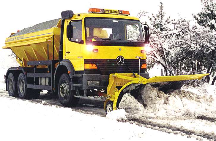 Mercedes diesel engined snowplough