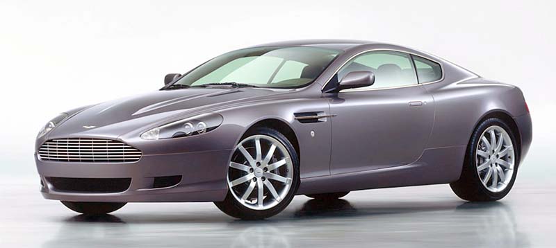 The Aston Martin DB 9 produced since 2004 featuring a 59 liters 450 hp 