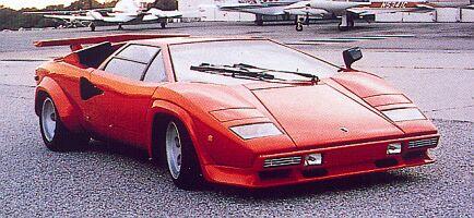 Lambo Countach in red