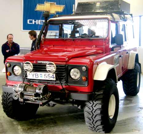 land rover truck