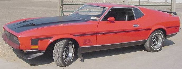 Ford Mustang 1972 Mach 1 fastback