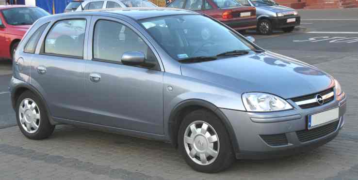 Opel Corsa C five door hatch back car GM Vauxhall