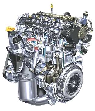 Vauxhall Astra diesel engine cutaway drawing