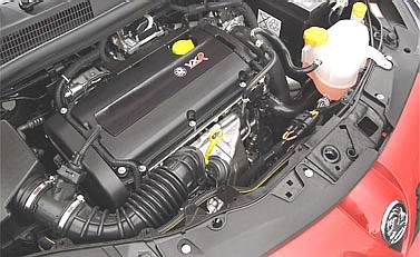 Engine bay of new Corsa by Vauxhall GM 2007