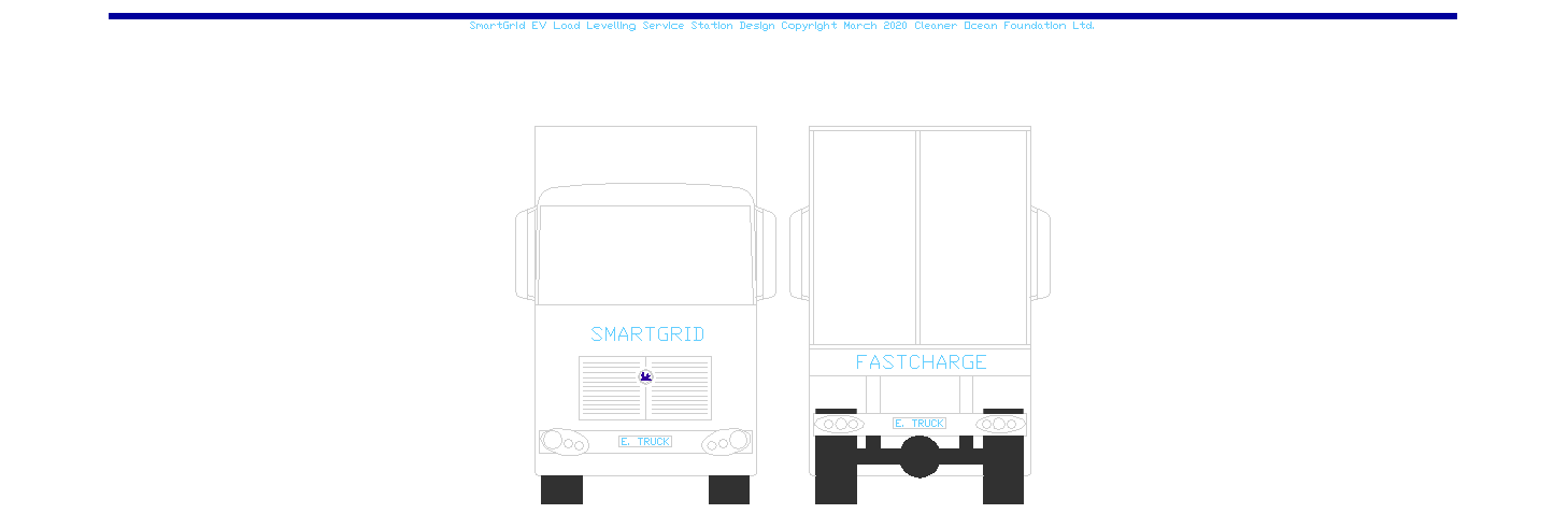 Smart service station for electric vehicles with load levelling storage for distribution generation