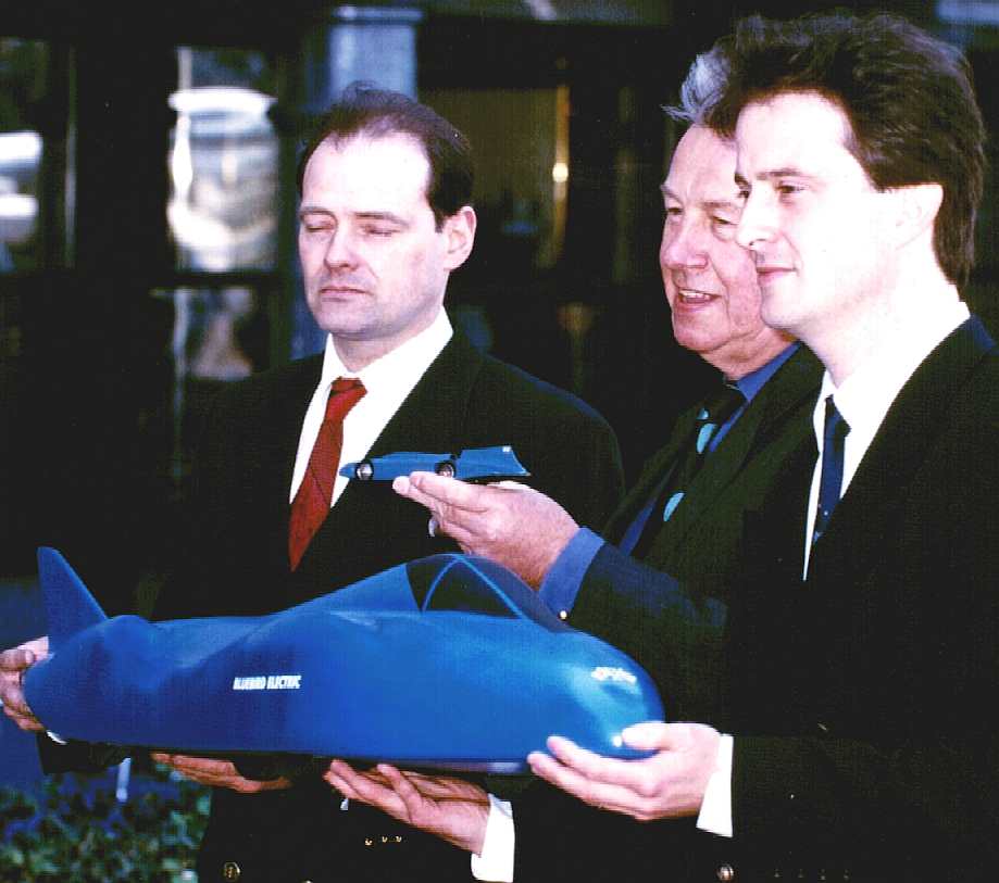 Nelson Kruschandl, Sir Terence Conran and Don Wales - BE2 promotional picture