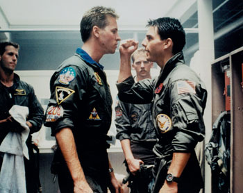 Val Kilmer and Tom Cruise - Top Gun