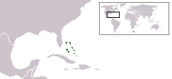 Bahamas world location map