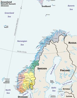 Norway Political Map