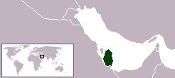 Qatar world locaion map