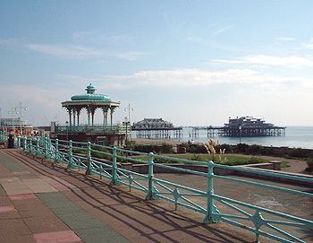 Brighton promenade looking East to Pier