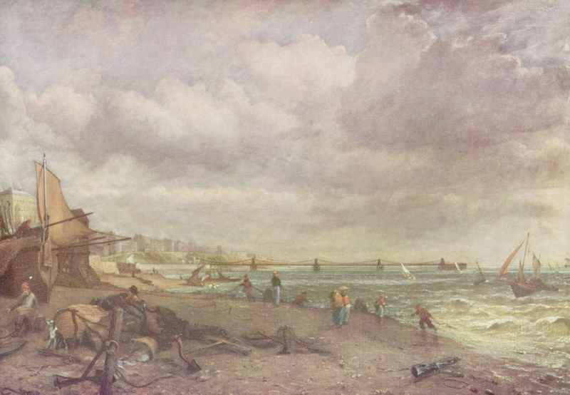 The Chain Pier, Brighton, John Constable, 1824-1827