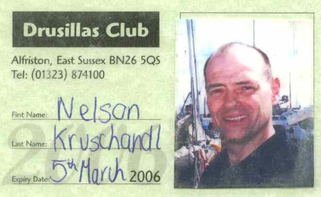 Drusillas Club member Nelson Kruschandl March 2005 to 2006