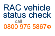 Vehicle status checks from RAC