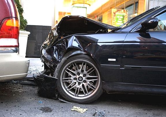 car insurance, bmw accident front end damage, fully comprehensive