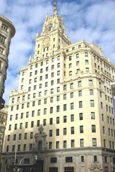 Telefonica building Madrid Spain Espana