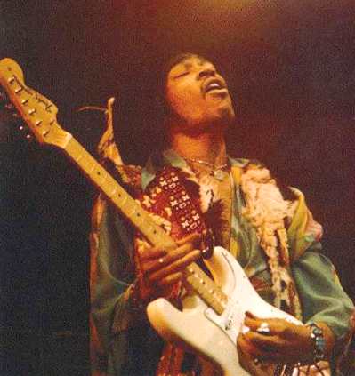 Jimi Hendrix and his Fender Statocaster