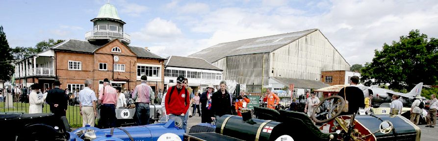 Brooklands historic banked racing track and museum