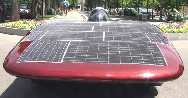 Persian Gazelle solar powered racing car 2007 front view Tehran University