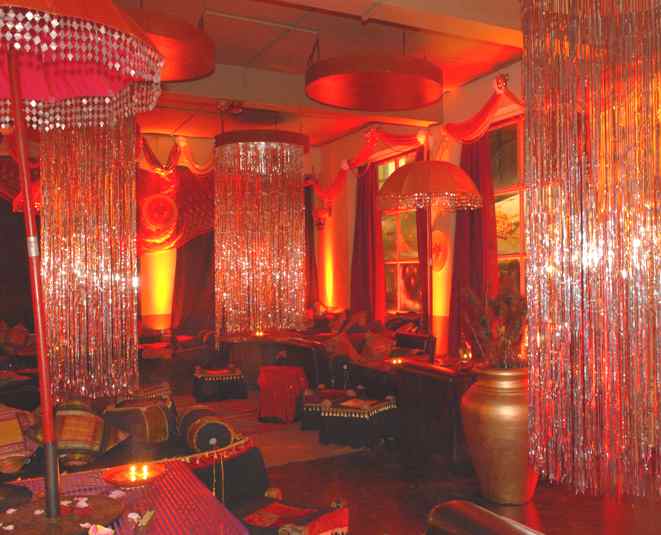 Bollywood tent interior theme