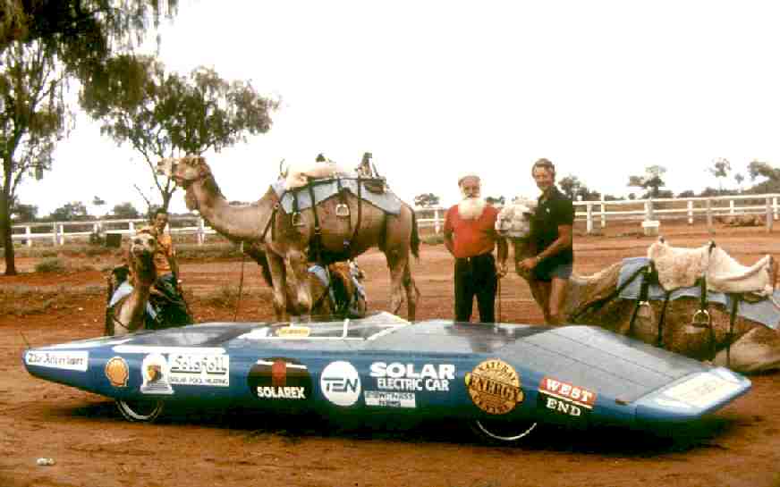 Denis Bartel and 'The Spirit of Adelaide' - Alice Springs 1986