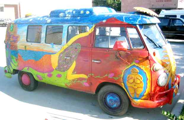 Camper bus as mobile art