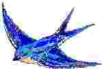 Bluebird blue bird in flight trade mark TM
