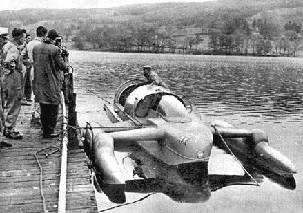 Bluebird K7 at Consiton Cumbria 1957