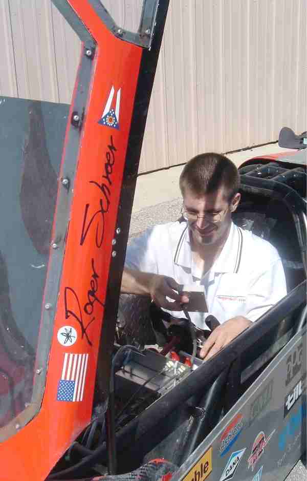 Roger Schroer in the Buckeye Bullet