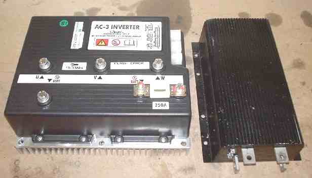 Solar Van AC (left) DC (right) controller comparison