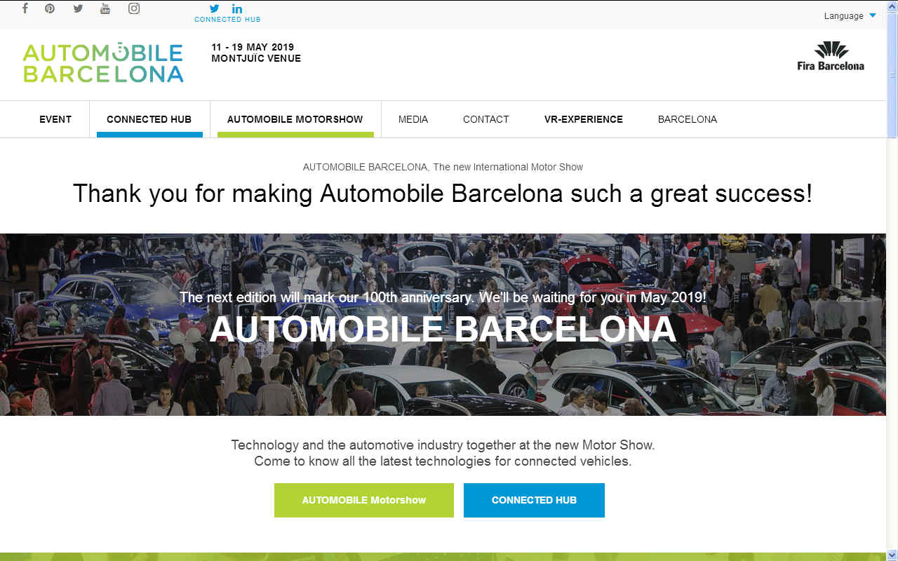 Barcelona Automobile motor show 2018