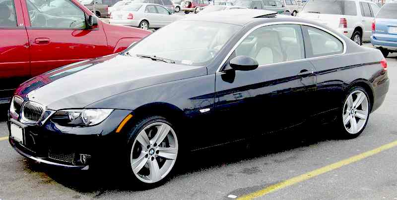 BMW 335i coupe executive saloon car 2007