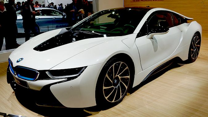 BMW i8 sports car, hybrid