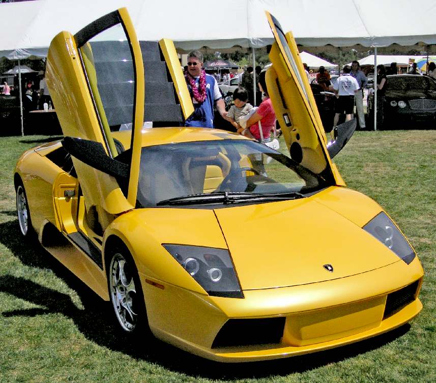 Lamborghini Murcielago with scissor doors open