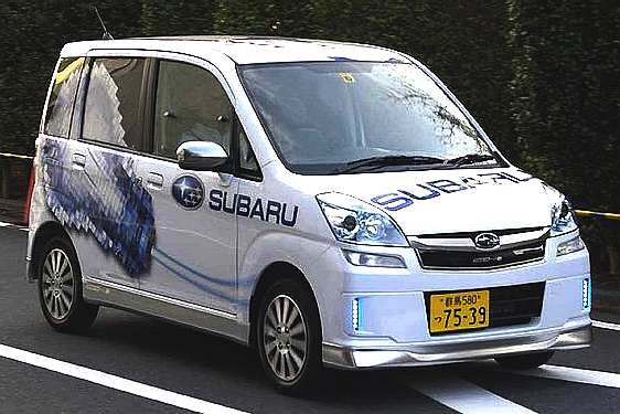 Subaru Stella battery electric car plug-in charging