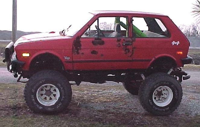 Yugo 45 4X4 conversion, BF Goodrich radial off road tires