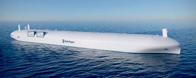 Rolls Royce conceptual robotic cargo ship