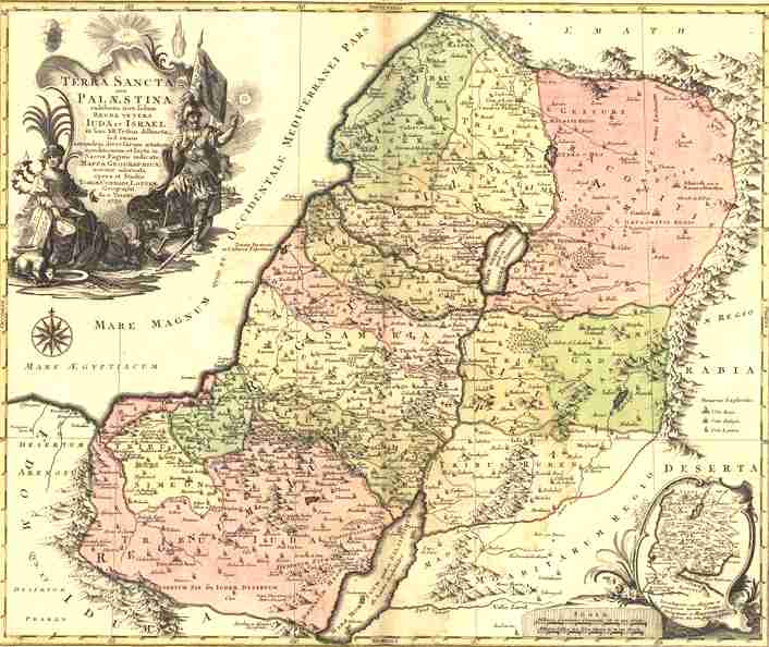 Palestine the Holy Land 12 Tribes