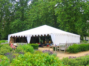 Marquee Indian garden