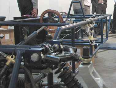 Persian Gazelle's frame and suspension, solar powered car