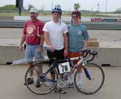 Neosho High School team and bike.