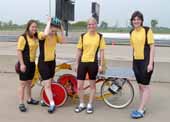 Topeka High School team and bike