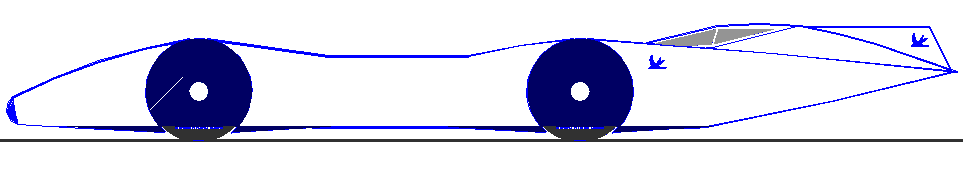 Reid Railton inspired land speed record car design