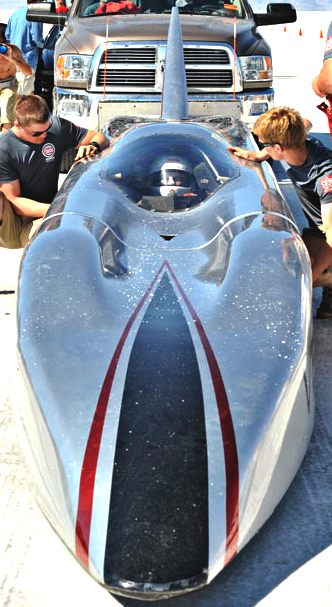 The world record holder, fastest electric land speed record car 2010