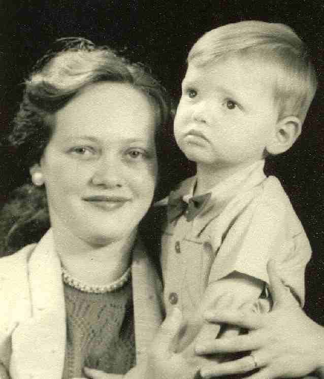 Gean Kruschandl with baby Nelson, Durban, South Africa