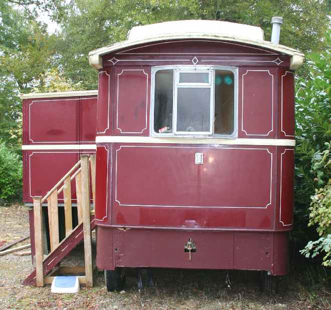 Traditional Gypsy Caravan side or end view