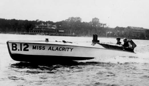 Sir Henry Segrave and Miss Amacrity speedboat