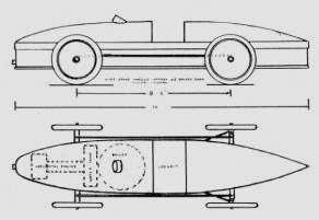 Drawing of the Stanley Steamer
