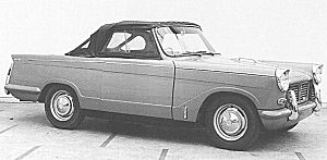 Prototype Spitfire chassis with a shortened Herald body